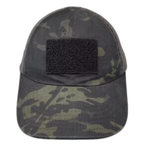 Nine Line Baseball Cap Black Green Camo Mesh US Flag Patch Hat OS Adjustable